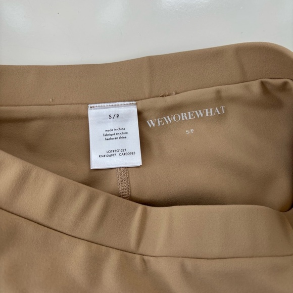 WeWoreWhat Beige High Rise Mini Skort Size Small, New with Tags! NWT - Picture 4 of 10